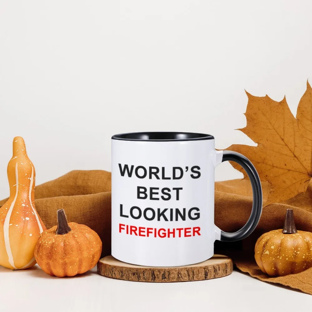 Забавная кофейная кружка Самый красивый в мире пожарный Новинка Чашка Отличная идея подарка для пожарного Кубок Пожарной охраны