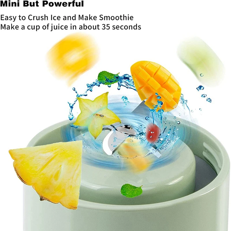 Портативный блендер объемом 500 МЛ, мини-соковыжималка с 6 Резаками, USB-электрический Блендер, Соковыжималка для фруктов и овощей, Соковыжималка-машина