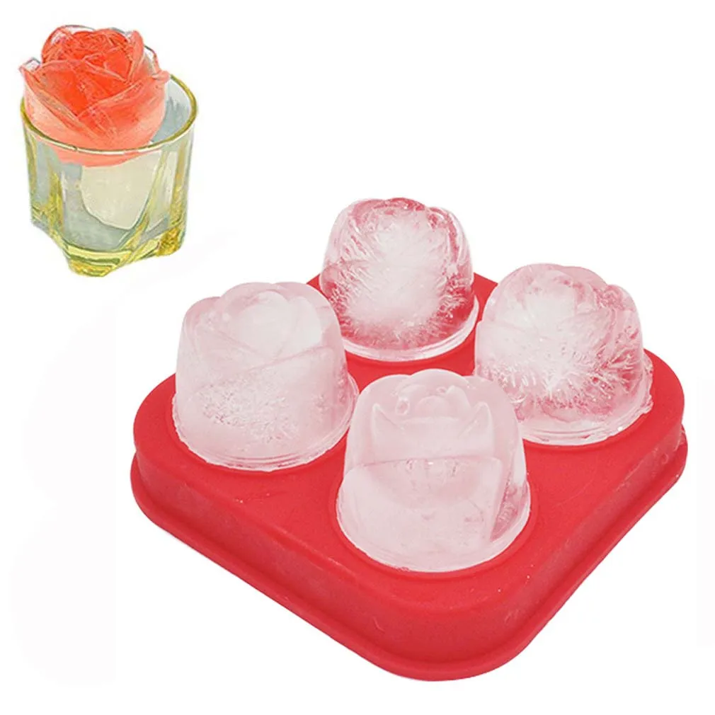 3D форма розы, многоразовые инструменты для замораживания коктейлей, форма для замораживания шариков для мороженого, форма для кубиков льда.