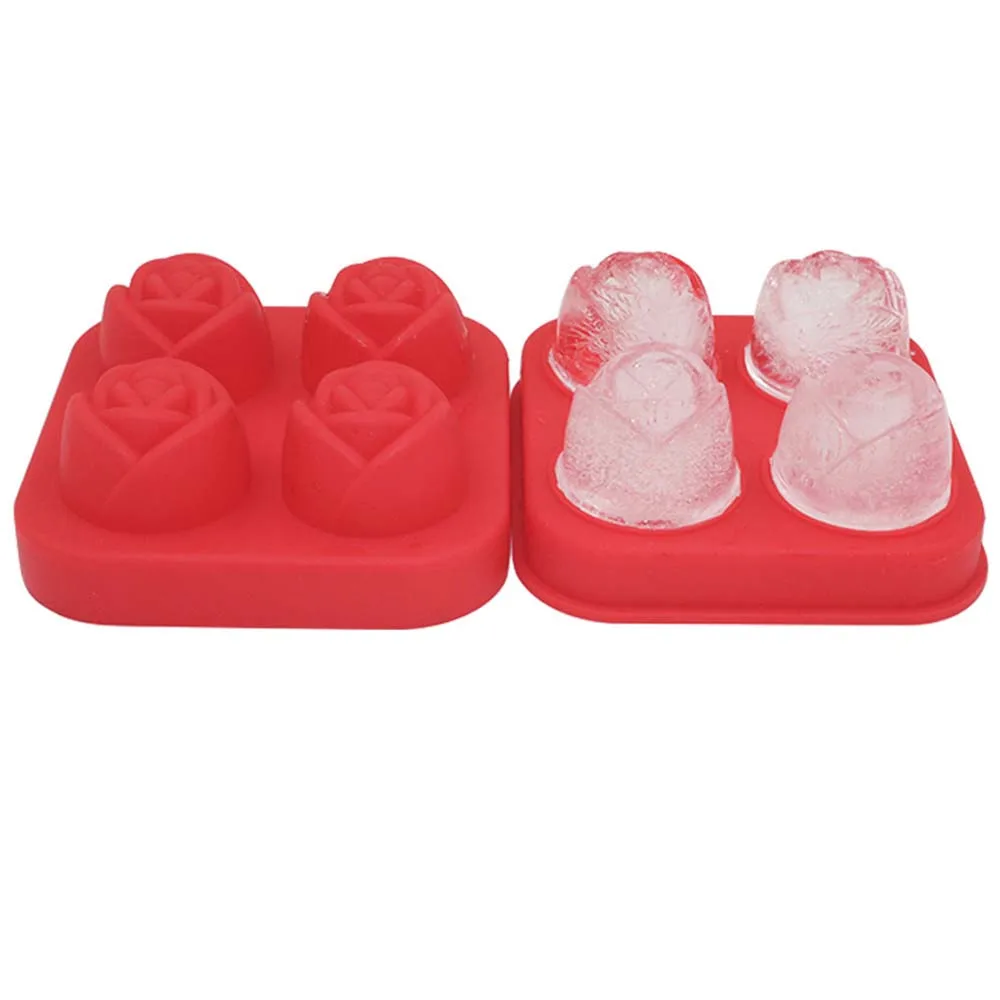 3D форма розы, многоразовые инструменты для замораживания коктейлей, форма для замораживания шариков для мороженого, форма для кубиков льда.
