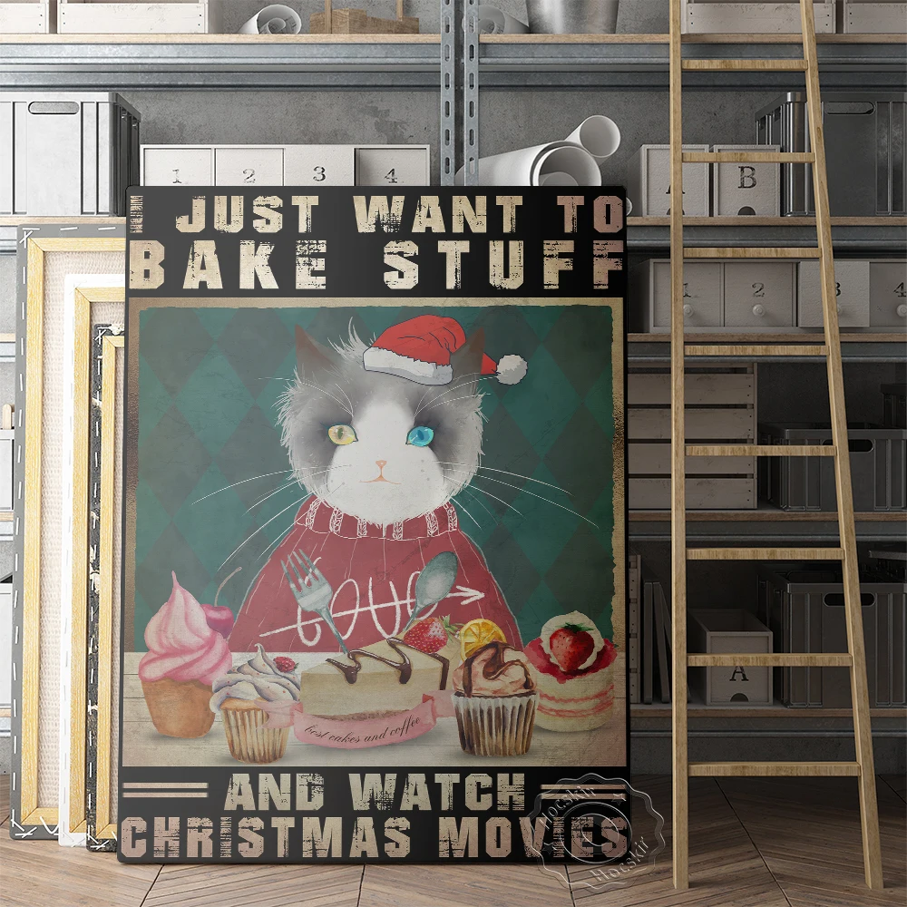 Мотивационный плакат с цитатами, забавные наклейки на стену с кошками и собаками, принты на холсте с позитивным текстом, винтажный декор стен с милыми животными