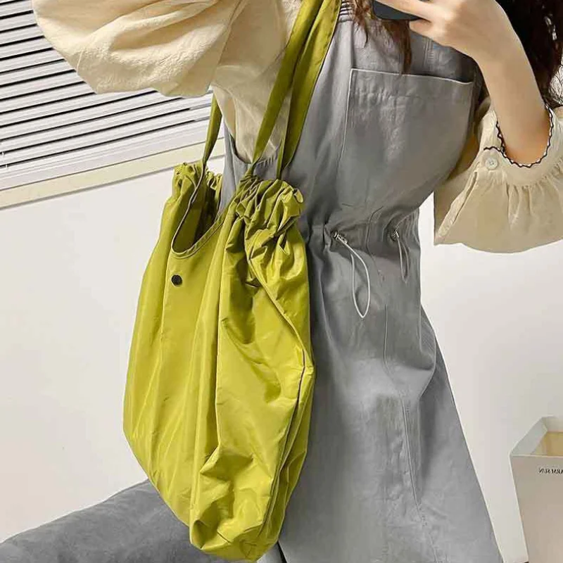 Портативные сумки для покупок, водонепроницаемая складная оксфордская сумка, универсальная сумка для покупок, большая вместимость, экологичная повседневная сумка через плечо подмышками.