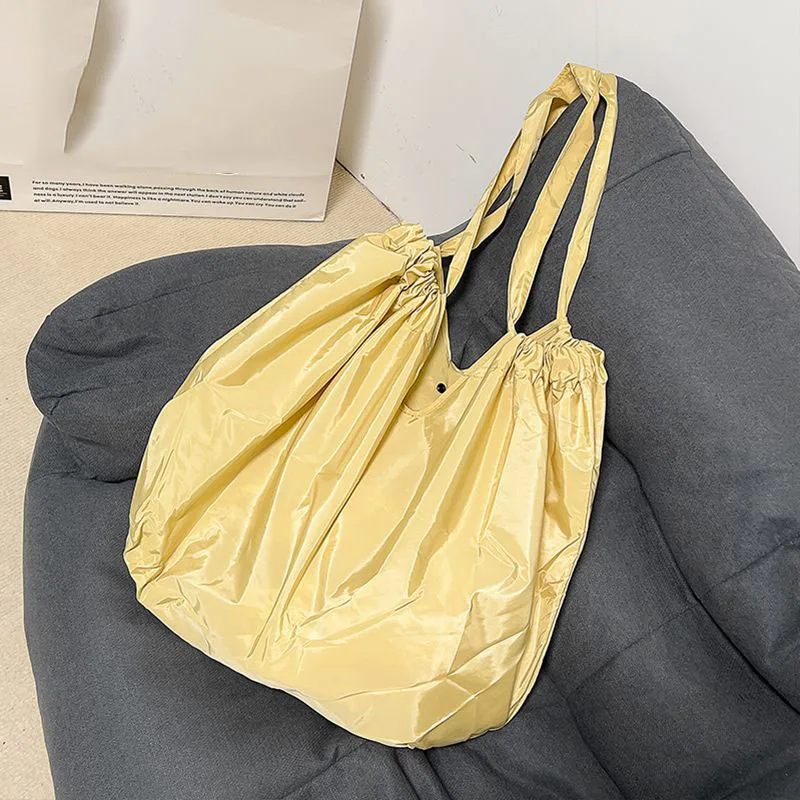 Портативные сумки для покупок, водонепроницаемая складная оксфордская сумка, универсальная сумка для покупок, большая вместимость, экологичная повседневная сумка через плечо подмышками.