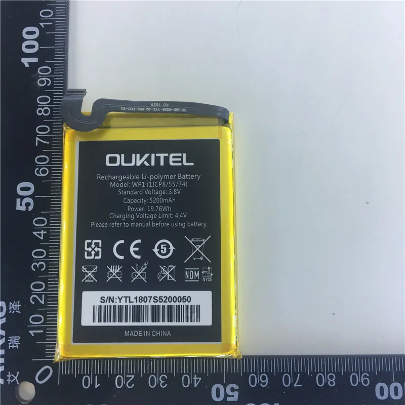 2021 дата производства аккумулятора OUKITEL WP1 5000 мАч Длительное время ожидания, высокая емкость аккумулятора OUKITEL WP1