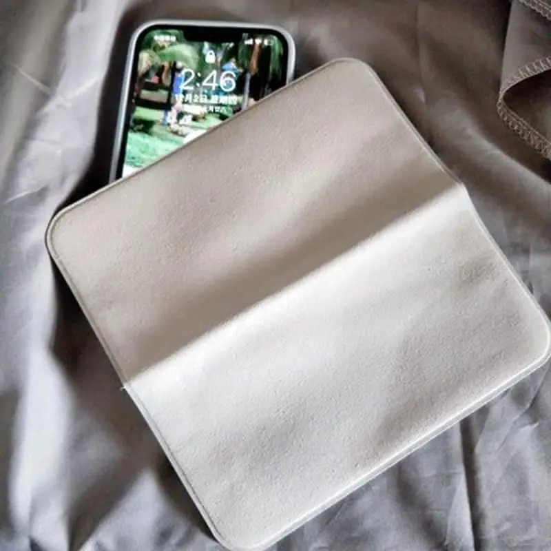 3шт Полировальная ткань 1: 1 для Apple Мягкая Двухслойная Тканевая Салфетка для Протирания iPhone iPad Airpods Macbook Телефона Android