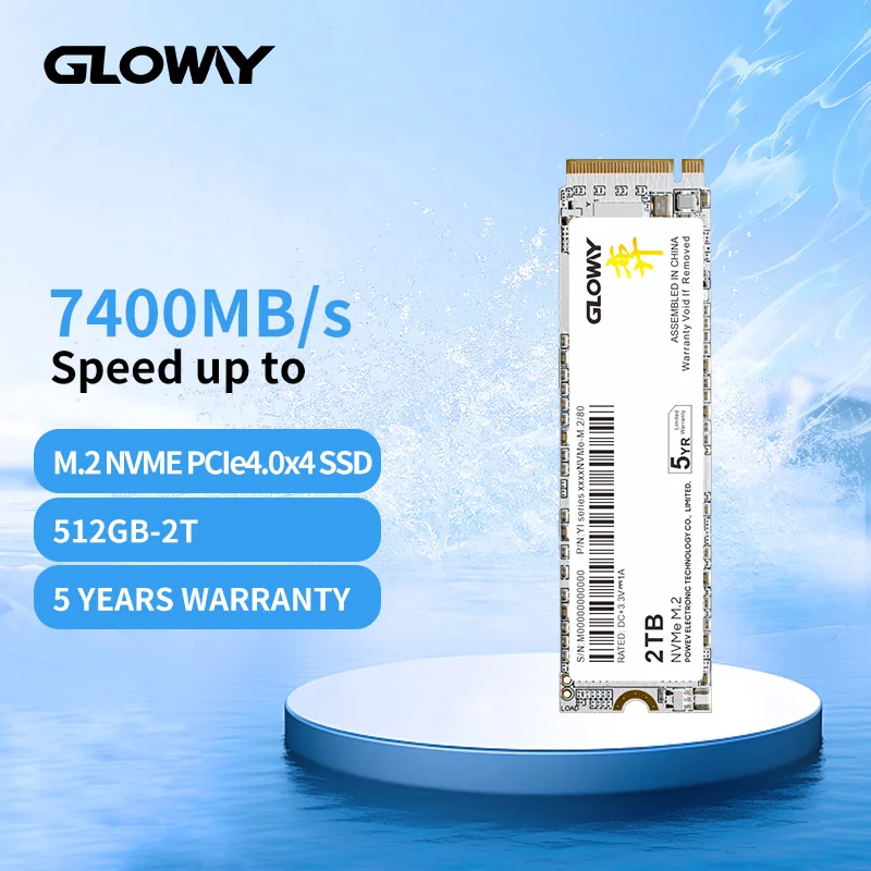 Gloway SSD NVMe M2 SSD 1 ТБ 2 ТБ PCIe 4,0x4 Внутренний Твердотельный Накопитель Жесткий Диск SSD nvme m2 ssd для Настольных компьютеров и ноутбуков