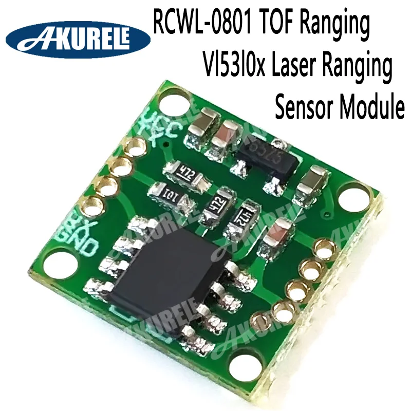 Модуль лазерного датчика дальности RCWL-0801 TOF Ranging Vl53l0x С последовательным портом Напрямую Выводит Значение расстояния
