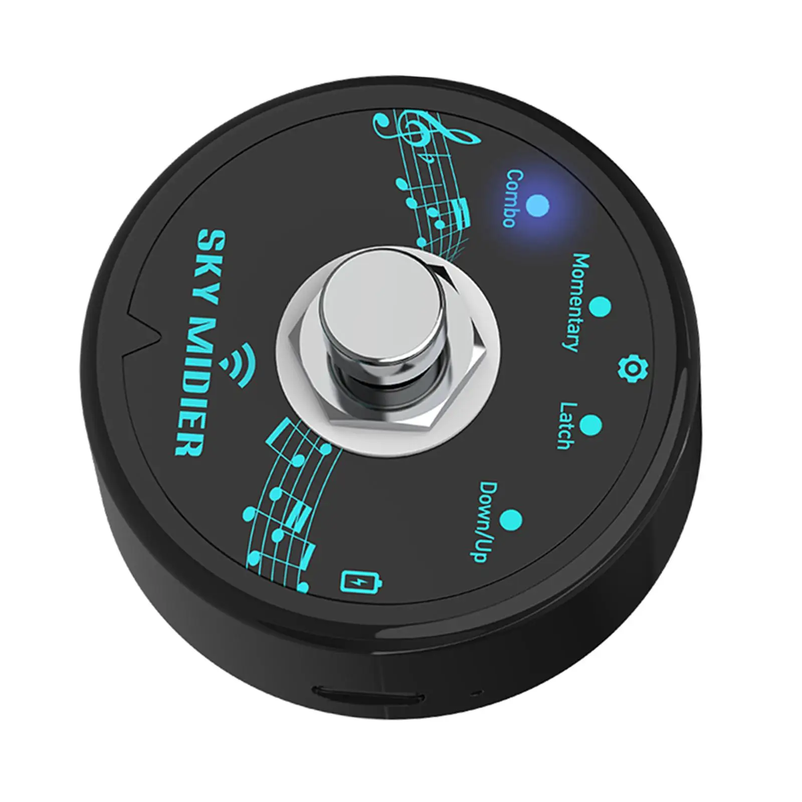 Bluetooth MIDI Контроллер Легкие Педали эффектов Портативный Перезаряжаемый MIDI Ножной контроллер MIDI Музыкальное программное обеспечение Bias Stage