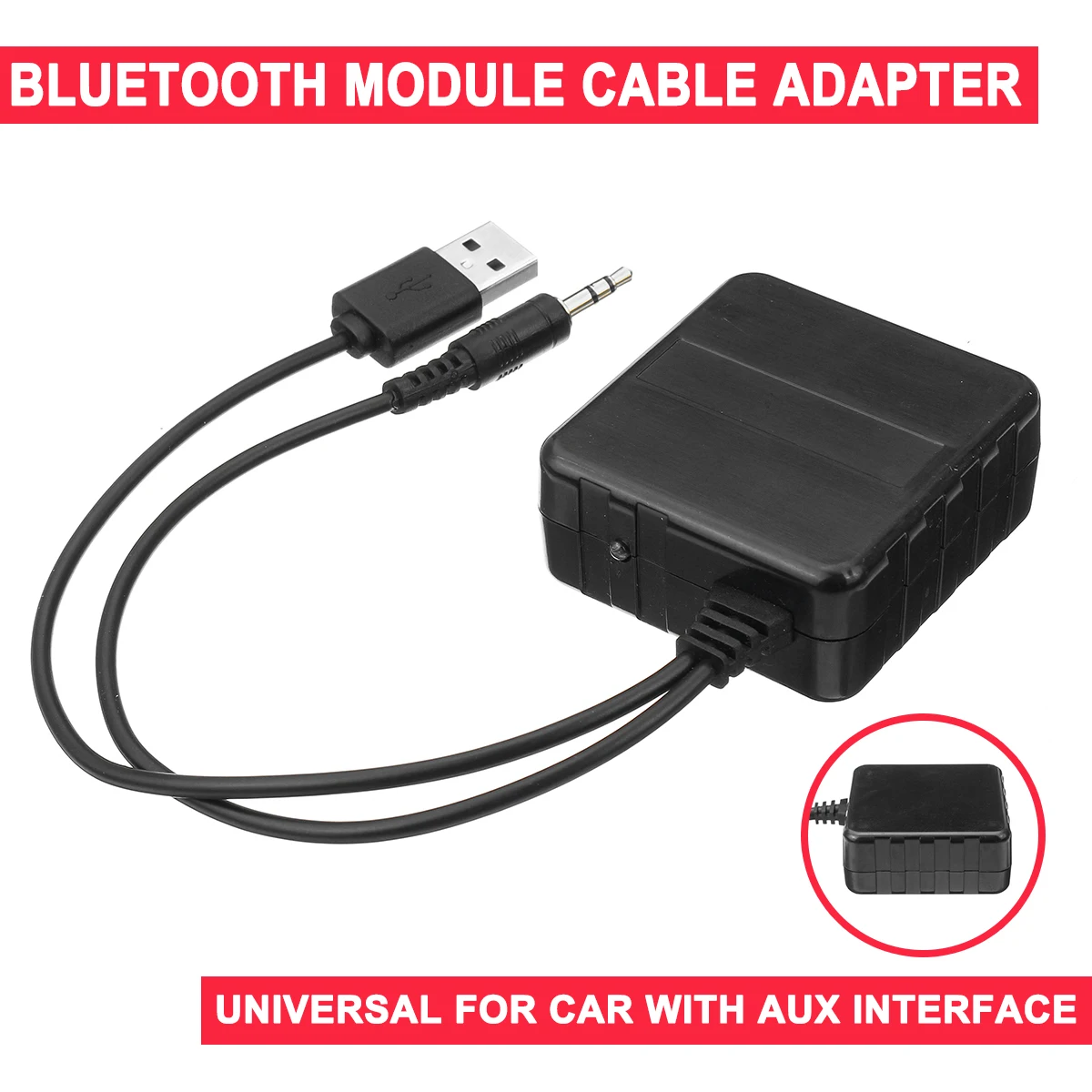 Автомобильный модуль Bluetooth Адаптер аудиокабеля AUX Input Универсальный USB 3,5 мм Адаптер для музыкального проигрывателя AUX