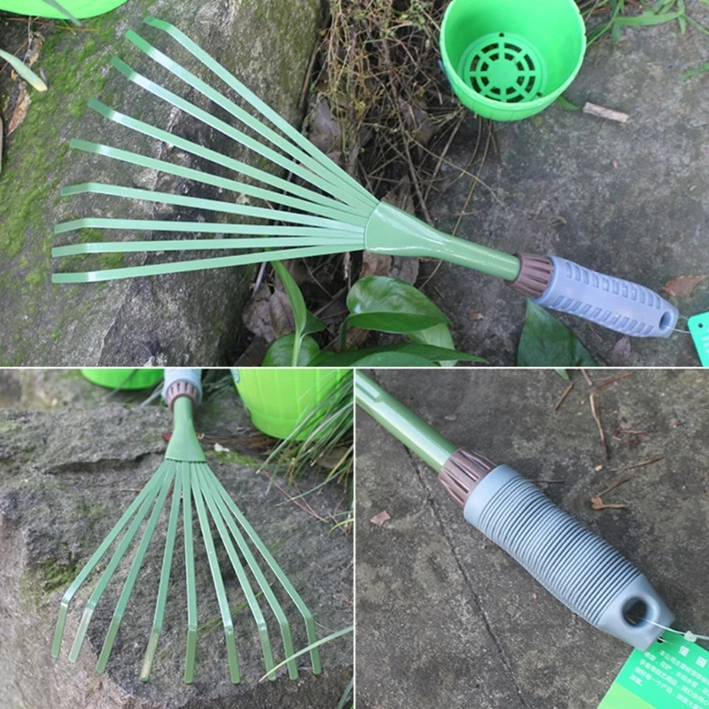 Практичные Грабли для садовых листьев для проектов по благоустройству парка, надежный инструмент