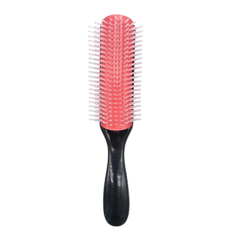 RXJC 9-рядная щетка для распутывания волос, расческа для распутывания волос, массажер для кожи головы, прямые вьющиеся влажные волосы