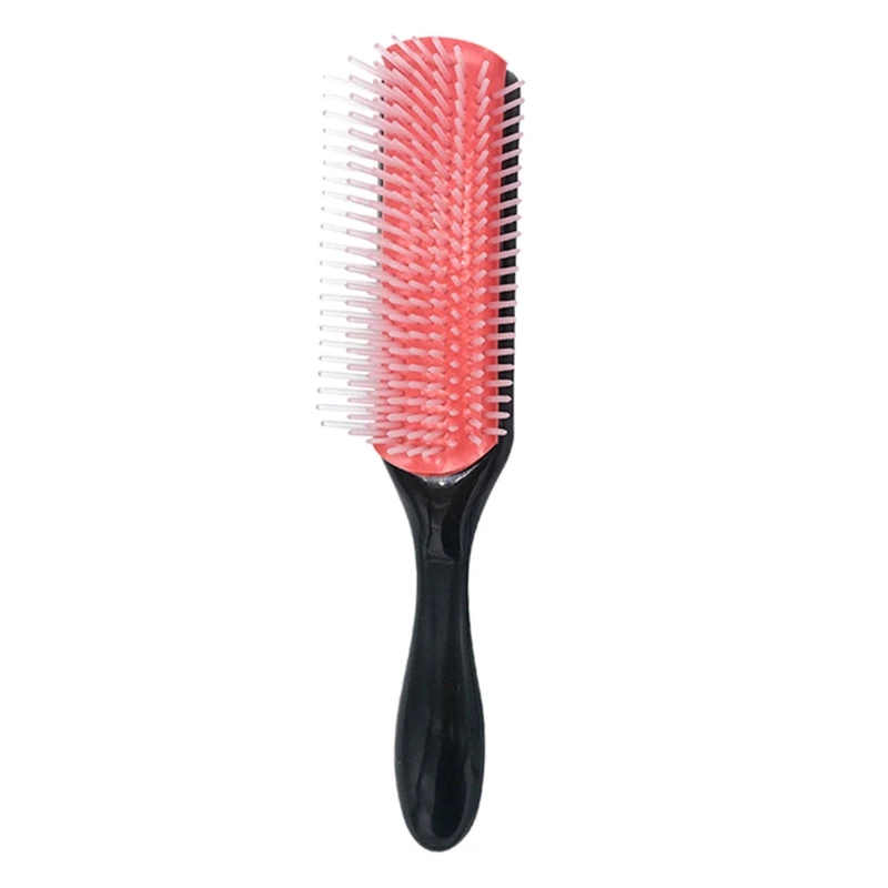 RXJC 9-рядная щетка для распутывания волос, расческа для распутывания волос, массажер для кожи головы, прямые вьющиеся влажные волосы