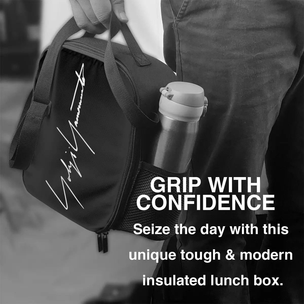 Yohji Yamamoto Изолированная сумка для ланча для пикника на открытом воздухе Портативный термоохладитель Bento Box для женщин и детей