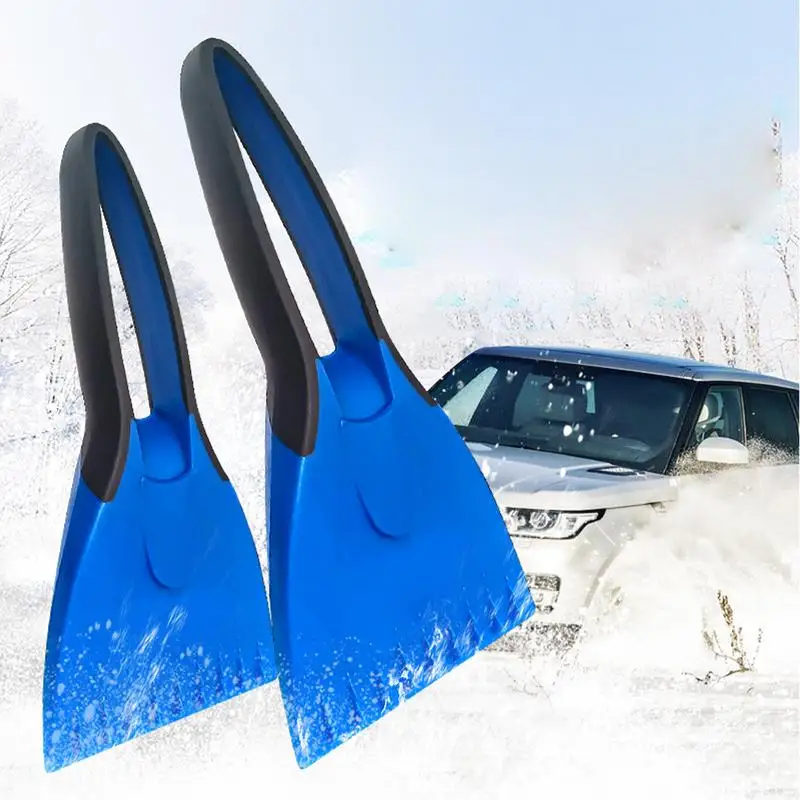 Автомобильный скребок для льда, Нескользящий скребок для лобового стекла, инструмент для удаления инея, простой в использовании Мини-инструмент для уборки снега в автомобиле