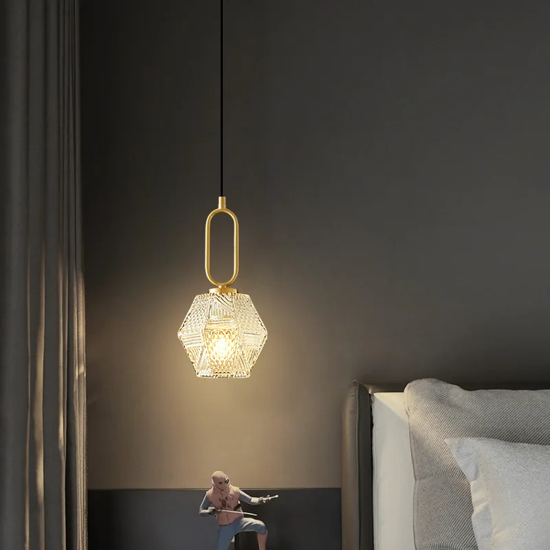 Современный латунный подвесной светильник DEBBY, светодиодные подвесные светильники из золотой меди, простой креативный декор для домашней спальни