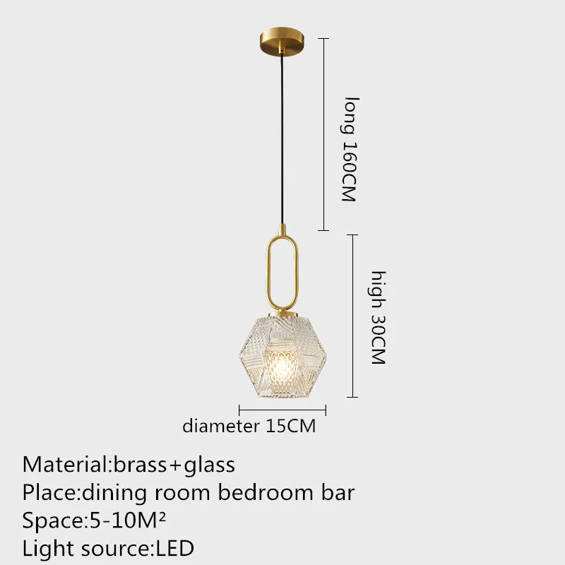 Современный латунный подвесной светильник DEBBY, светодиодные подвесные светильники из золотой меди, простой креативный декор для домашней спальни