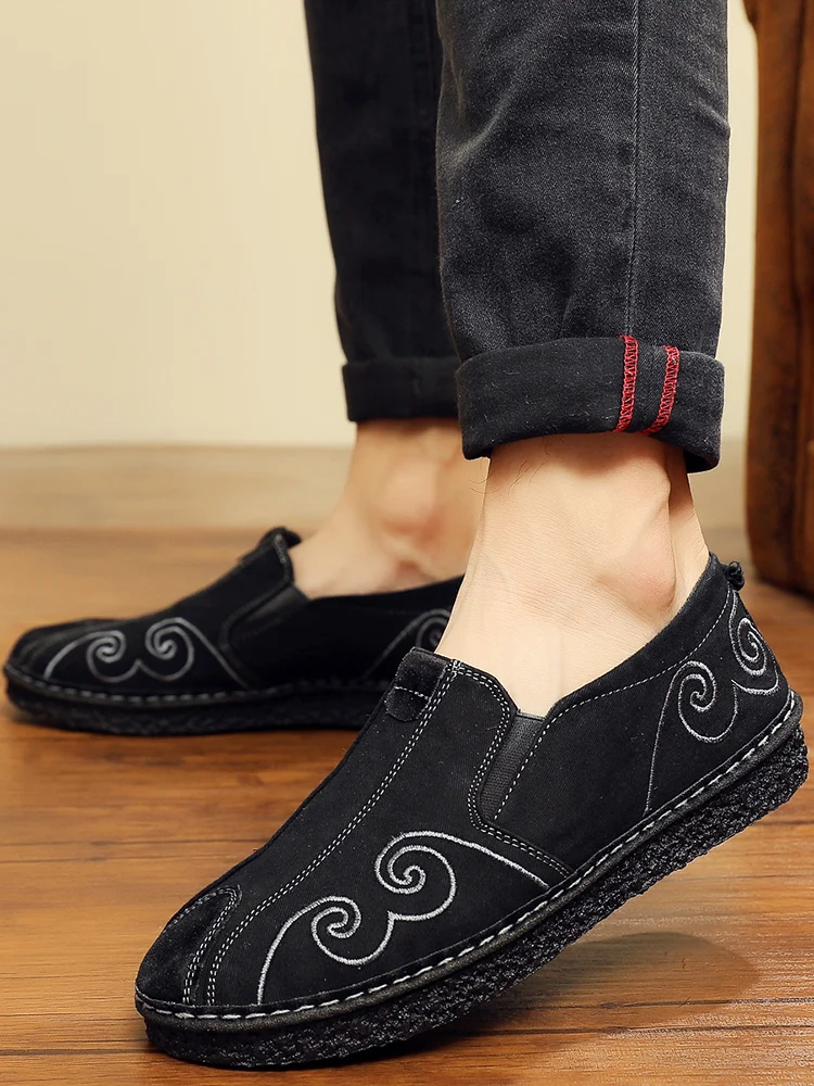 Обувь для кунг-фу Китайская традиционная обувь для кунг-фу ушу тайцзи Старые пекинские кроссовки для боевых искусств Вин Чун