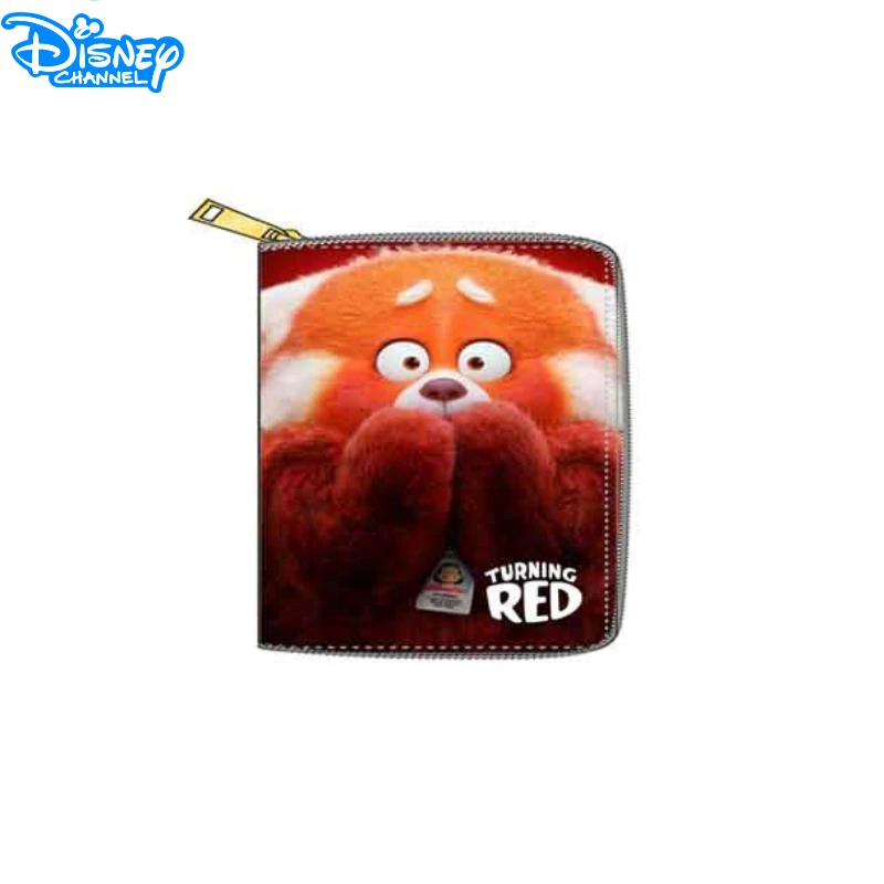 Disney Turning Red Kawaii Wallet Encanto Кошелек с горизонтальным квадратным принтом, держатель для карт, женский кошелек, портмоне, подарки для детей