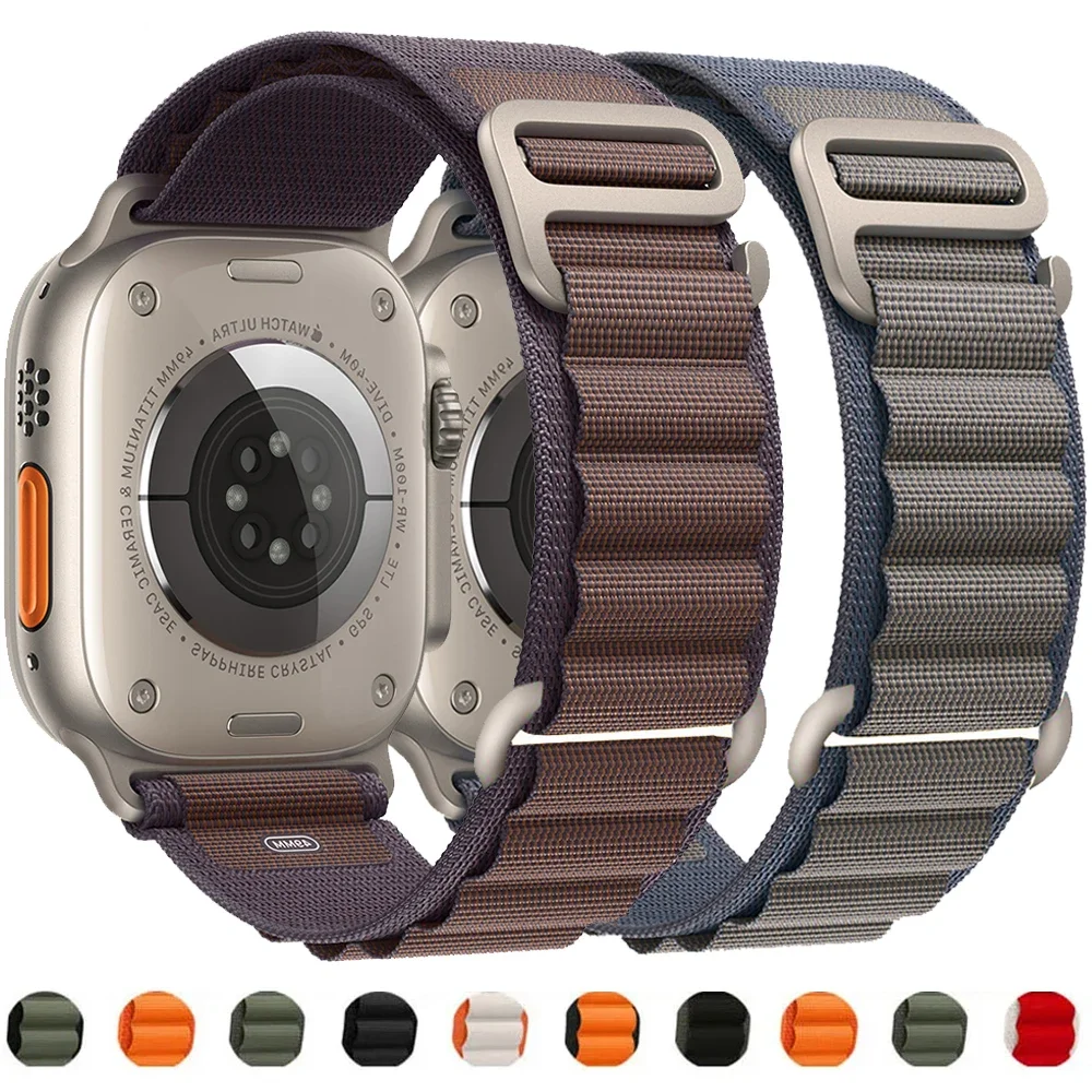 Нейлоновый ремешок Alpine Loop для Apple Watch Band 49 мм 42 мм 44 мм 45 мм 41 мм 40 мм 38 мм Ремешок для iWatch серии Ultra 2 / SE/9/8/7/6/5/4/3