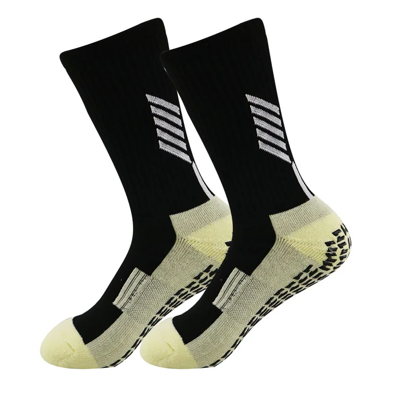 Футбольные носки с круглой силиконовой присоской, нескользящие футбольные носки, спортивные Мужские Женские носки для бейсбола, регби, велоспорта