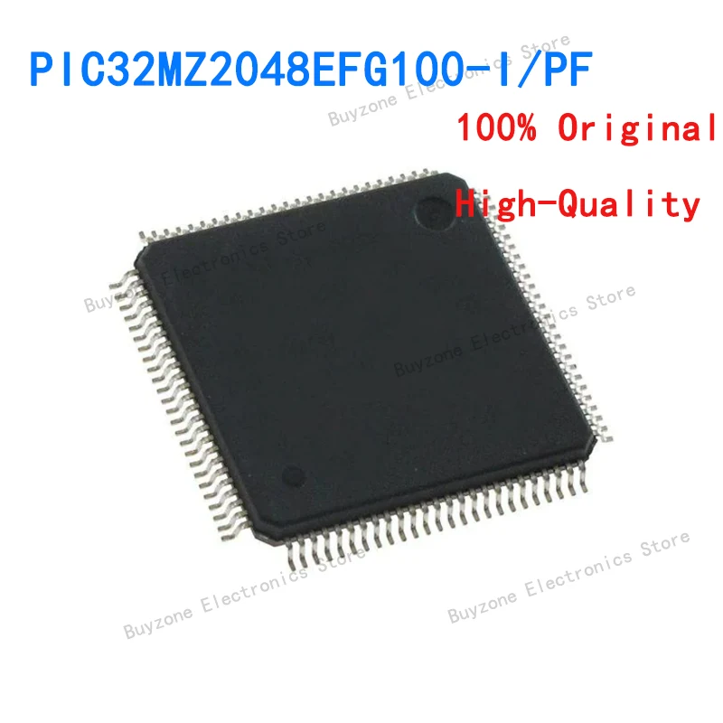 PIC32MZ2048EFG100-I/PF TQFP-100 MCU 32-РАЗРЯДНЫЙ MCU 2048 КБ оперативной памяти FL 512 КБ Без шифрования