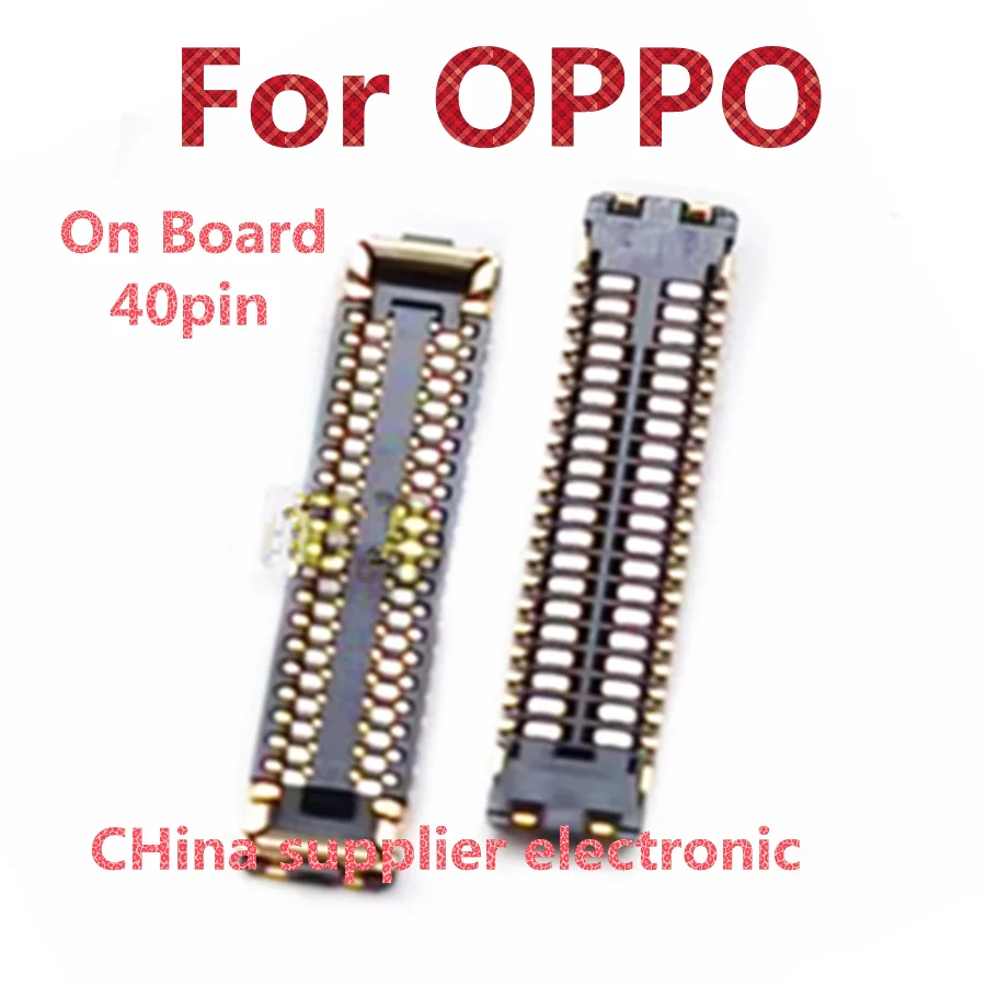 10шт-100шт Для OPPO A32 A52 A72 A92S A93 версия 5G подставка для дисплея пряжка для подключения кабеля материнской платы разъем FPC 40pin