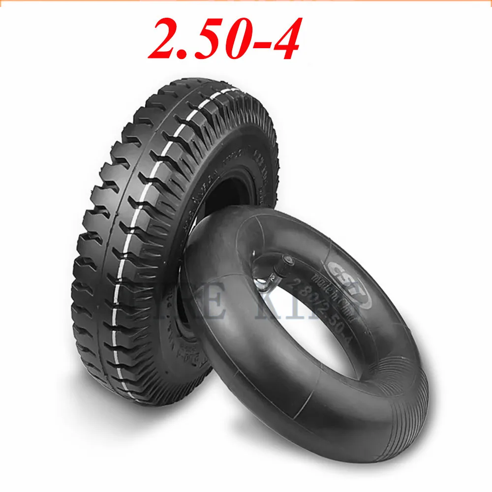Высококачественная внутренняя и наружная шина 2.50-4, 8-дюймовая пневматическая колесная шина для электрического скутера, аксессуары для тележек