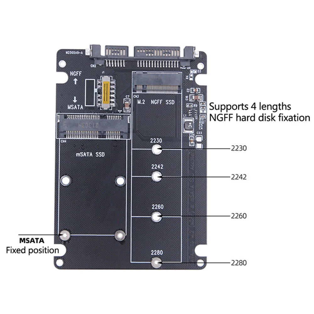 1-10 шт. 60 Гбит/с До M2 NGFF SATA SSD MSATA SSD Адаптер MSATA Для SATA M. 2 Плата Адаптера жесткого диска NGFF Для SATA