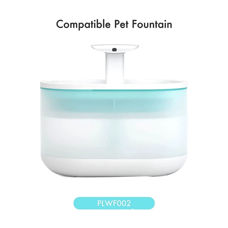4 Сменных фильтра для фонтанчика с водой для домашних животных Улучшают качество воды, сохраняют воду чистой и заменяют фильтрацию 6XDE