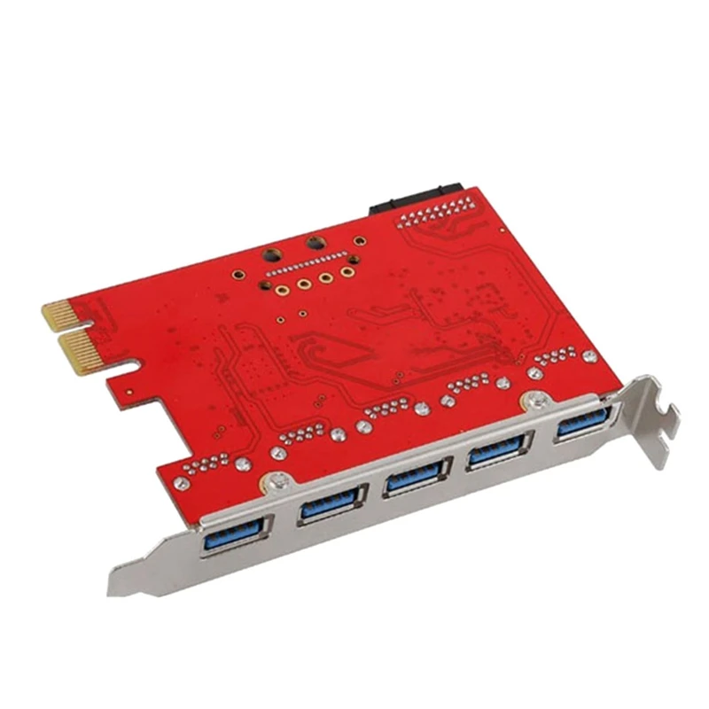 7 Портов Pcie-USB 3 Конвертер 3.0 USB3 Концентратор-адаптер PCI Express Контроллер Карты расширения Адаптер дополнительных карт