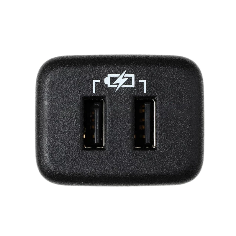 Вспомогательный разъем для центральной консоли автомобиля, двойной порт интерфейса зарядки USB для Chevrolet GM Regal Enclave Malibu Cruze 13-19