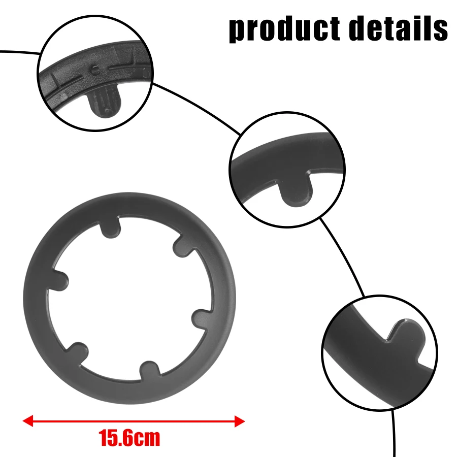 Накладное кольцо на ступицу двигателя переднего двигателя для электрического скутера Xiaomi M365 Pro, Сменная Колесная шина, Пластиковые Декоративные детали крышки