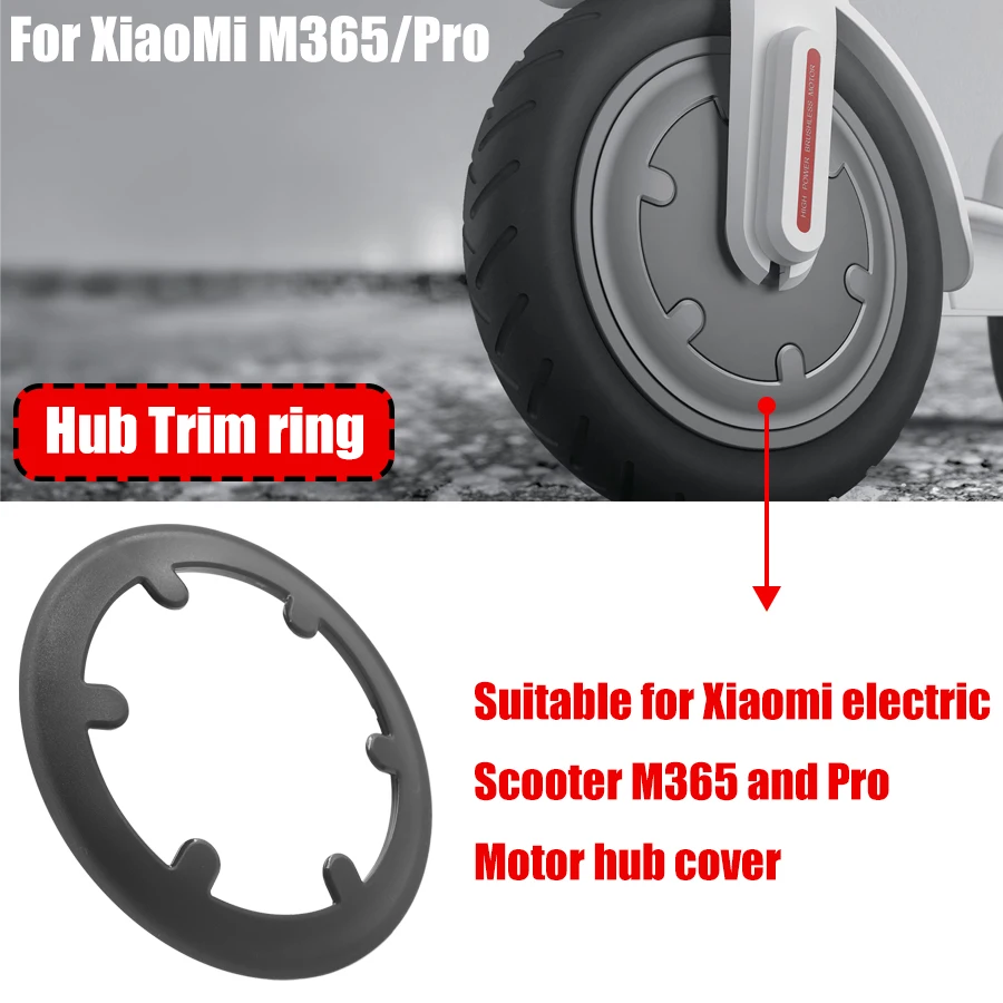 Накладное кольцо на ступицу двигателя переднего двигателя для электрического скутера Xiaomi M365 Pro, Сменная Колесная шина, Пластиковые Декоративные детали крышки