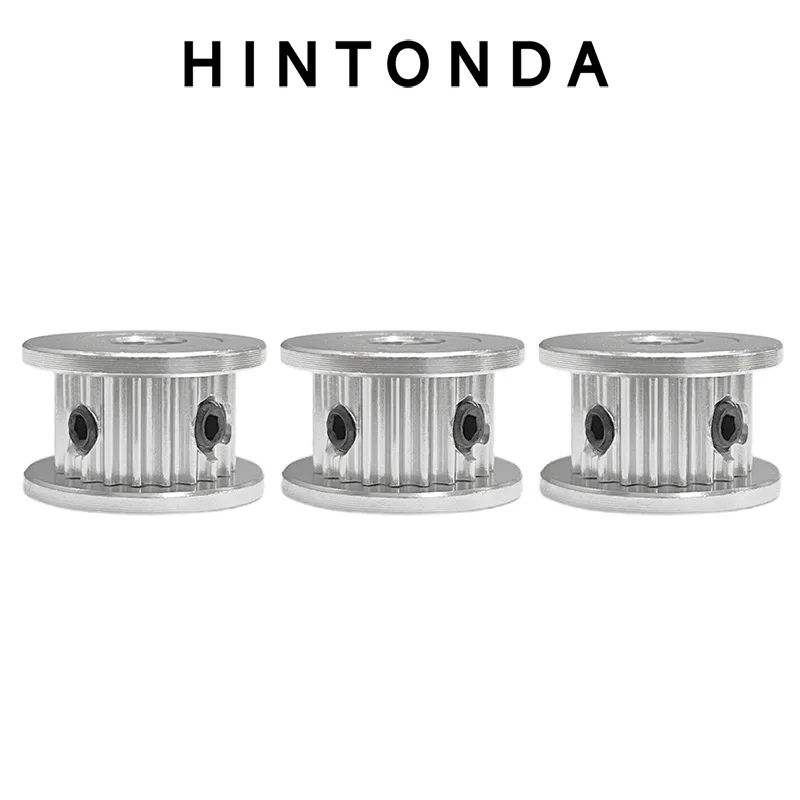Нестандартное синхронное колесо HINTONDA 2GT из алюминиевого сплава с 20 зубьями, внутренний диаметр 5 полос пропускания 6 Аксессуаров для 3D-принтера