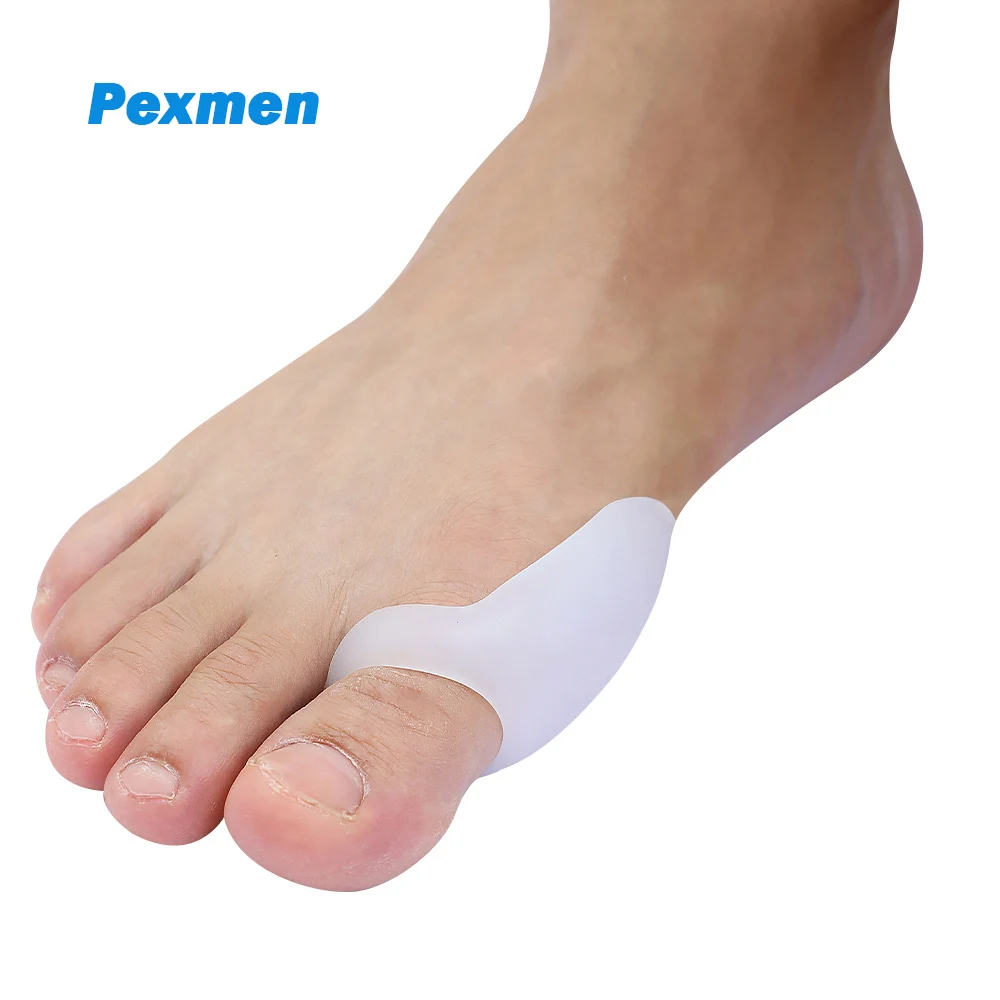 Pexmen 2 шт./Пара Гелевых накладок для Бурсюка Большого пальца стопы Смягчает и защищает для облегчения боли от трения и давления