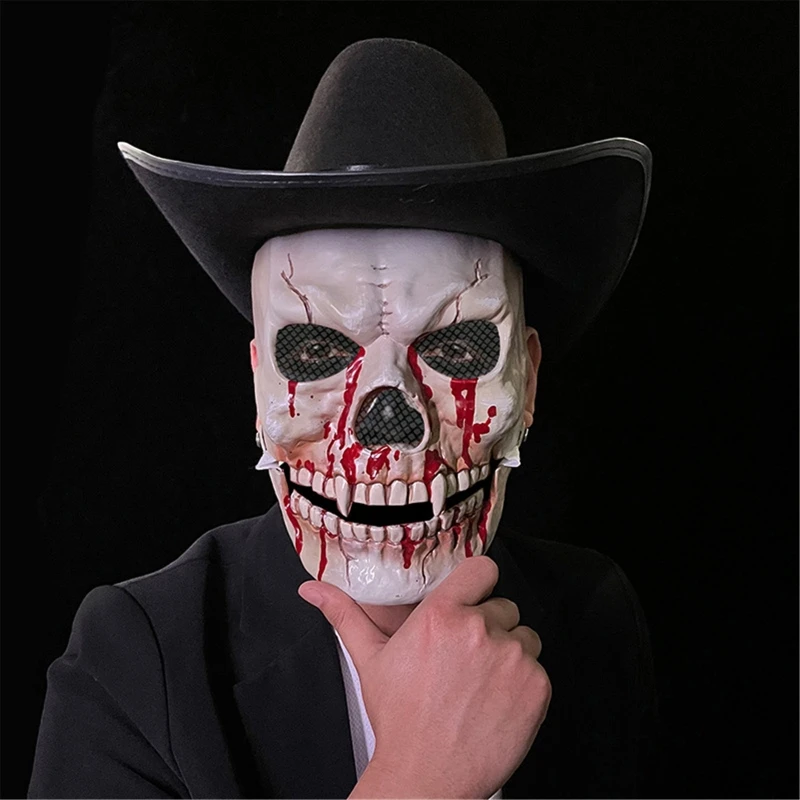 Маска с подвижной челюстью черепа Реалистичная маска черепа Косплей С подвижной челюстью 3d скелет Череп Страшная маска Horror Mask
