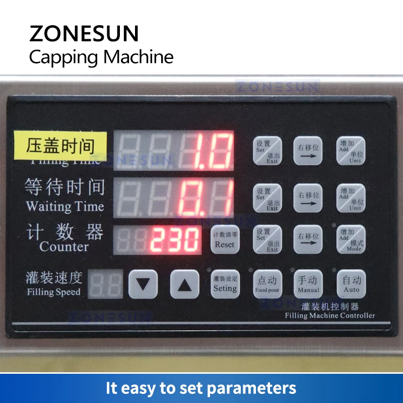 Автоматическая машина для прессования крышек ZONESUN, Укупорочная машина для бутылок, Карманный герметик для духов, Оборудование для укупорки флаконов ZS-YG12