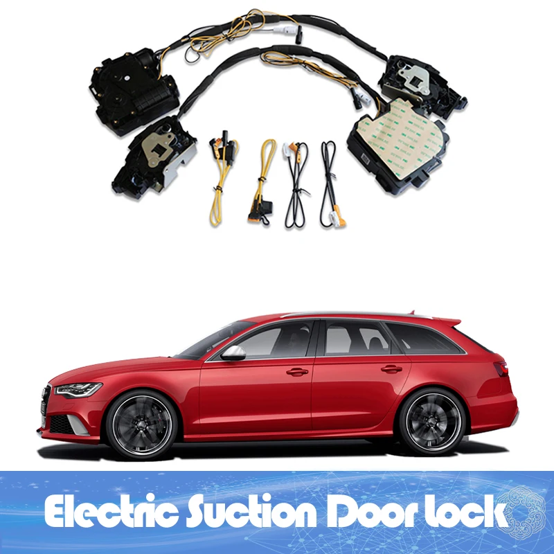 Умный автоматический электрический Замок всасывающей двери для Audi Rs6 2017-2023 Автоматическое мягкое закрытие двери Автомобиля Super Silence Car Дверь автомобиля