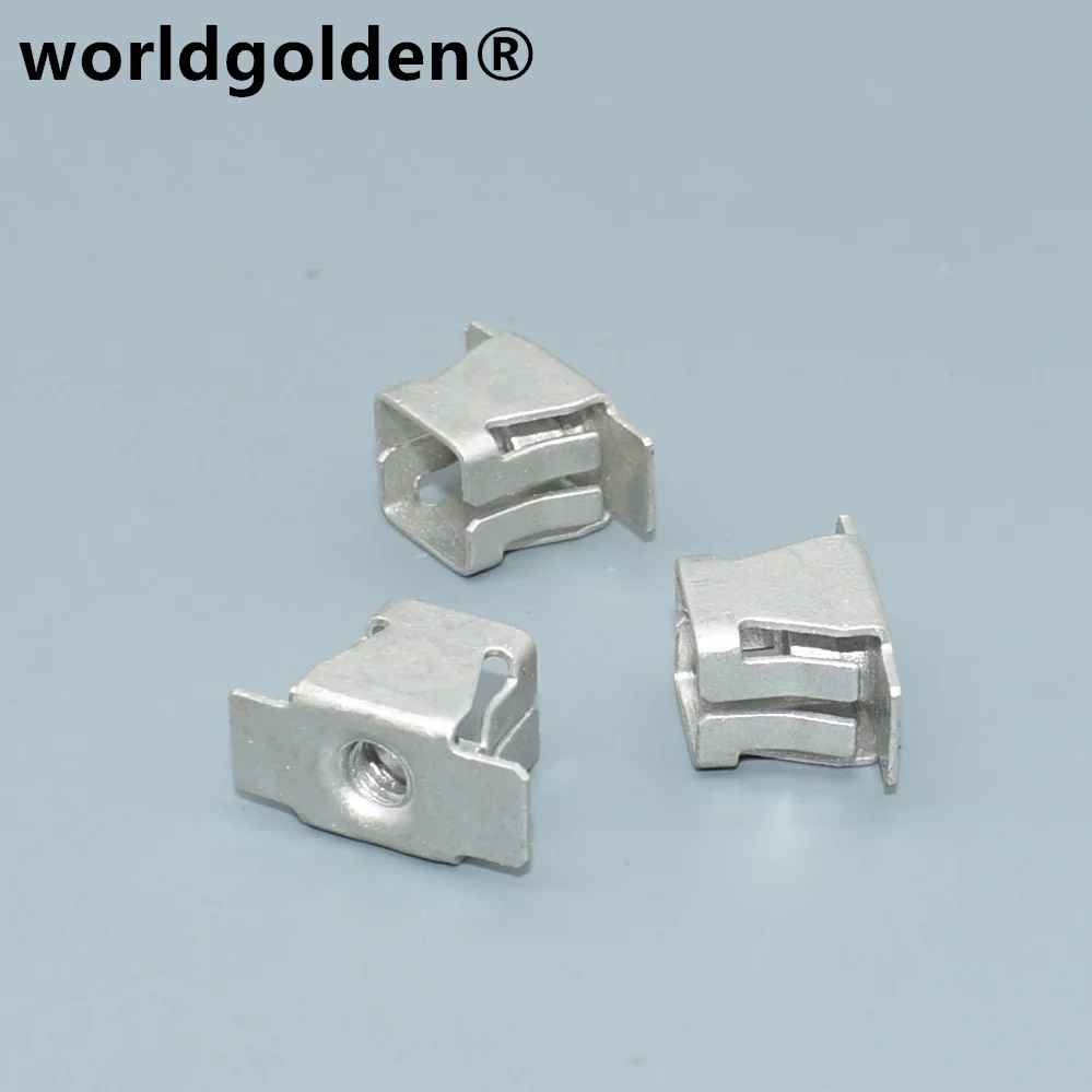 worldgolden 100шт металлические застежки Цинковый прозрачный железный зажим для GM 11518531