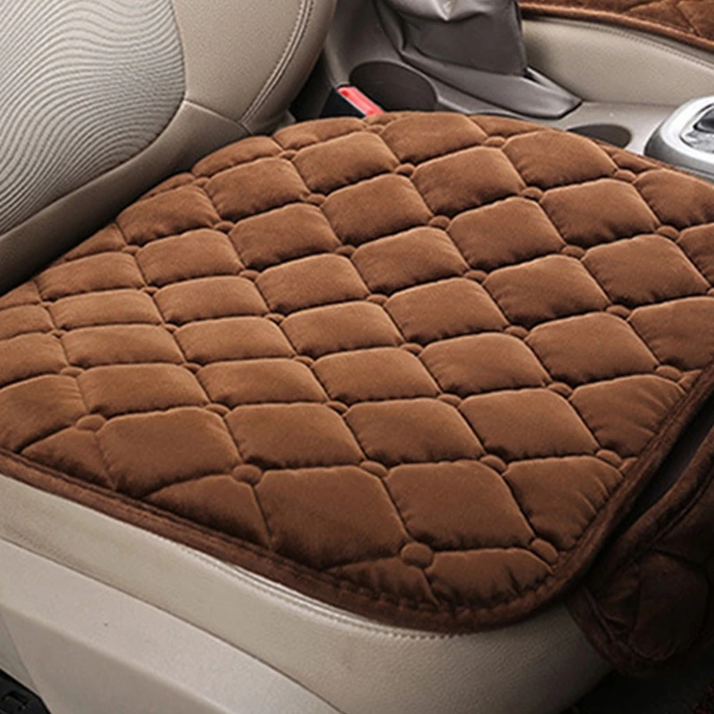 Чехол Зимняя теплая подушка для кресла Дышащая прокладка для автомобильного коврика Протектор F19A
