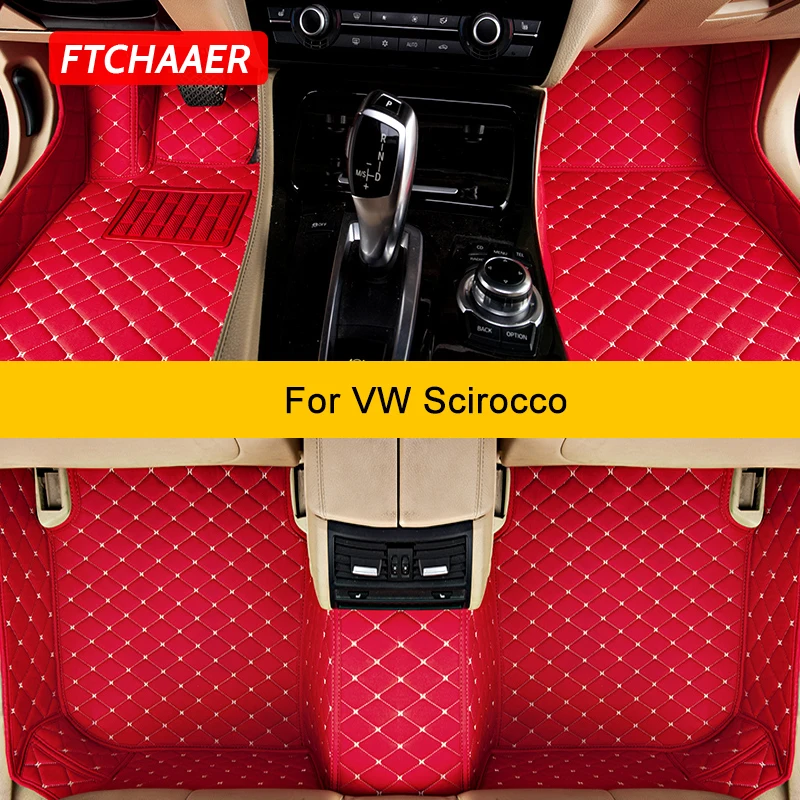 FTCHAAER Пользовательские Автомобильные Коврики Для VW Scirocco 2008-2017 Автомобильные Ковры Для Ног Coche Accessorie