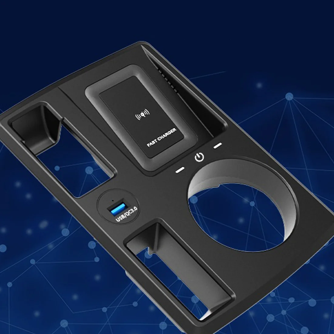 Автомобильное беспроводное зарядное устройство QI для Audi Q3 Q3L Sportback 2019-2022 Специальное крепление для держателя мобильного телефона