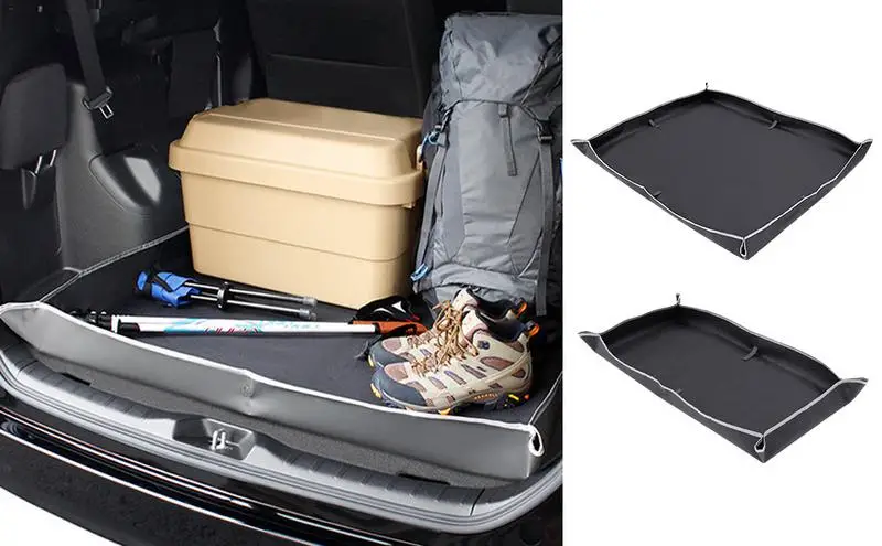 Автомобильные коврики для багажника с полным покрытием, чехол-органайзер для багажника, грузовой лайнер, нескользящий коврик для грузового лайнера из ткани Оксфорд 600D.