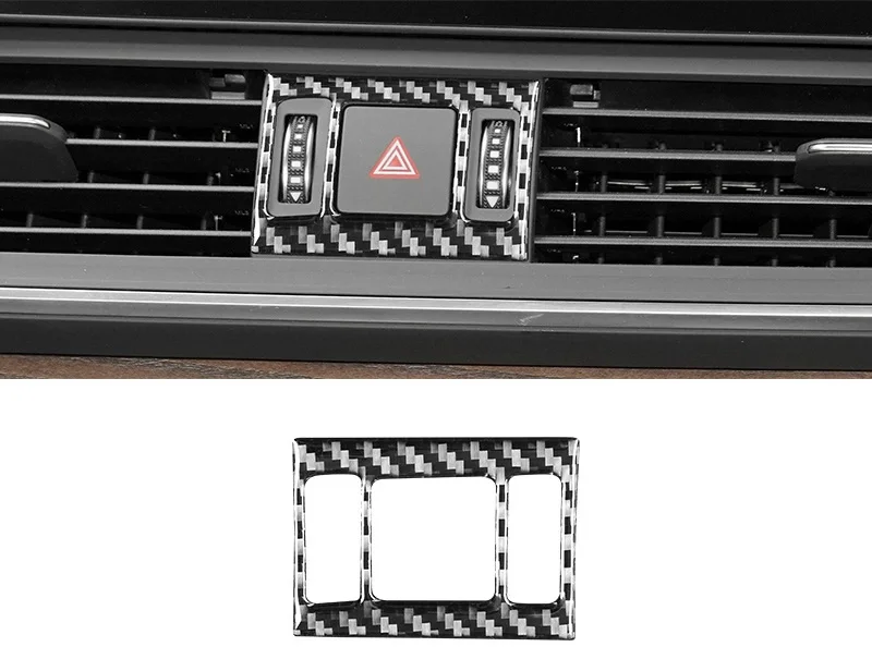 Сигнальная лампа для салона автомобиля из углеродного волокна, Декоративная наклейка на крышку, накладка для 2018-2023 Audi q5 fy