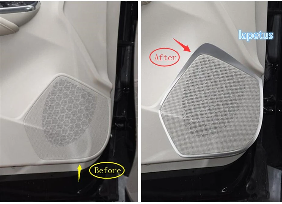 Внутренняя Дверь Стереодинамик Динамик Аудио Звуковая Декоративная Накладка Для Cadillac XT4 2019-2023 Серебристые Аксессуары Для Интерьера Автомобиля