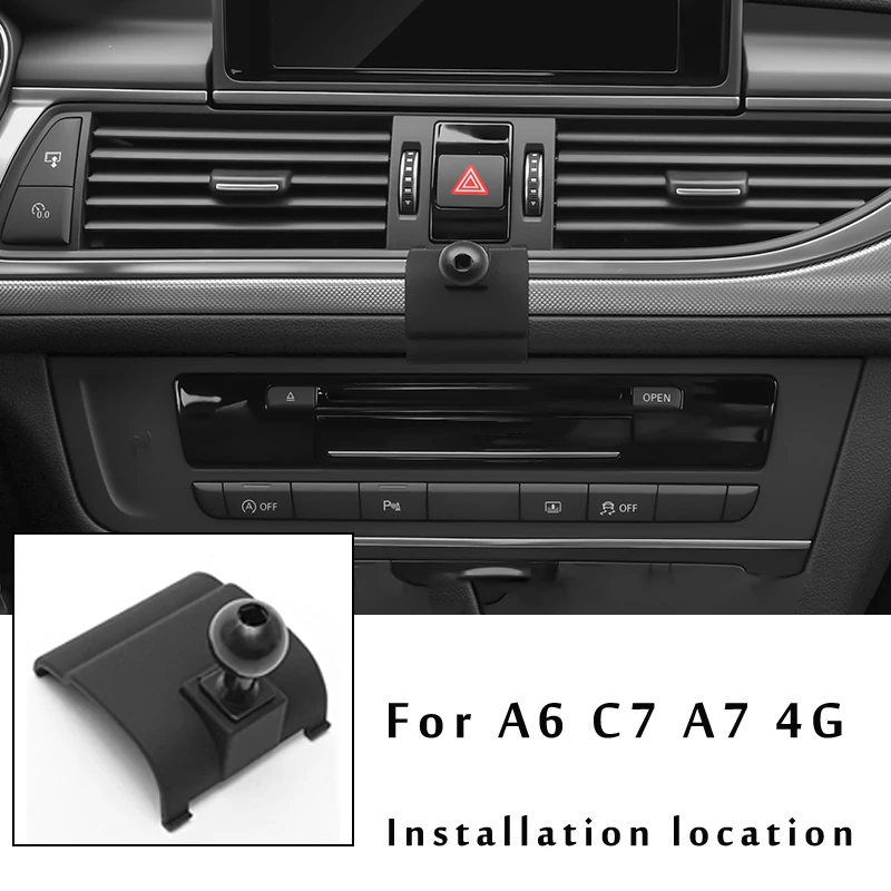 Автомобильный Держатель Телефона Для Audi A6 C7 C8 A7 Sportback 4G 4K Автомобильный Кронштейн Для Укладки GPS Подставка Поворотная Поддержка Мобильные Аксессуары