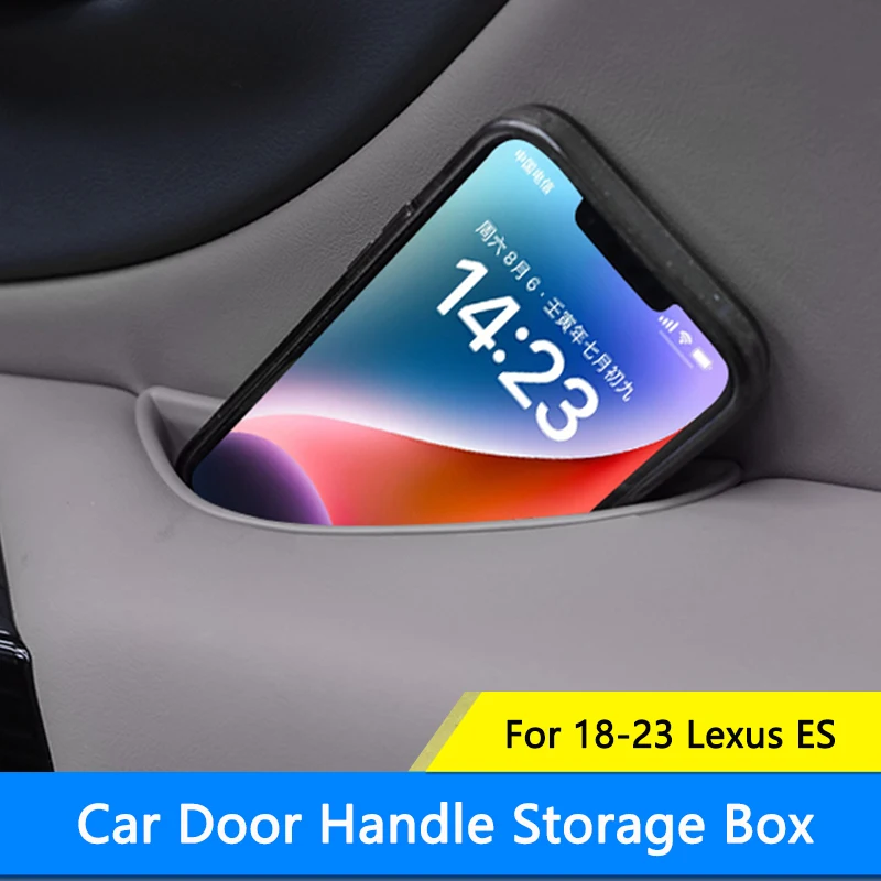 QHCP Коробка для хранения дверных ручек автомобиля, коробка для хранения дверных подлокотников Того же цвета, модификация интерьерных аксессуаров для 18-23 Lexus ES
