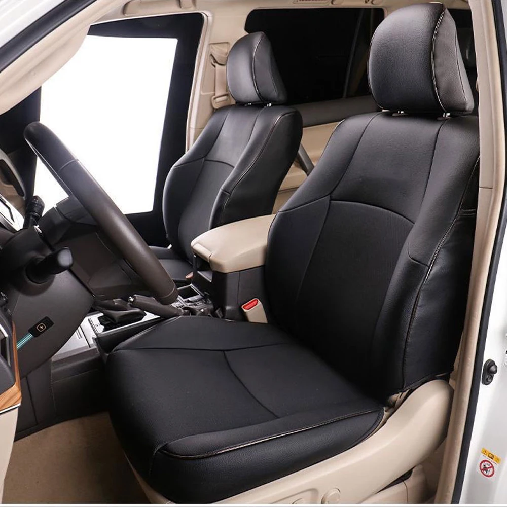 Специальные чехлы для автомобильных сидений Toyota 4Runner Prado С 2011 по 2024 год, чехлы для автомобильных сидений, Кожаная подушка, защитный чехол для автокресла