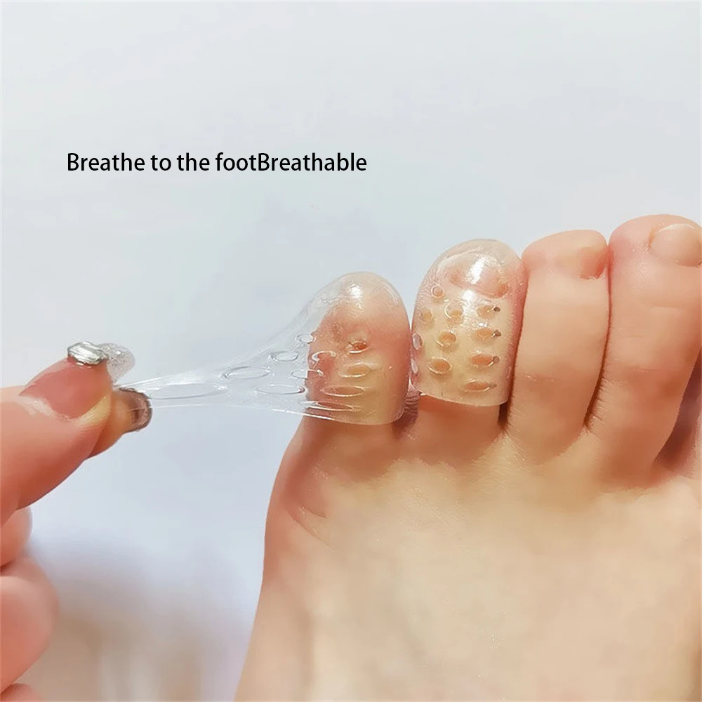 Защита пальцев ног Удобная посадка Инструменты для ухода за кожей Ног Силиконовый носок Водонепроницаемые Инструменты для ухода за ногами Прозрачный носок Дышащий