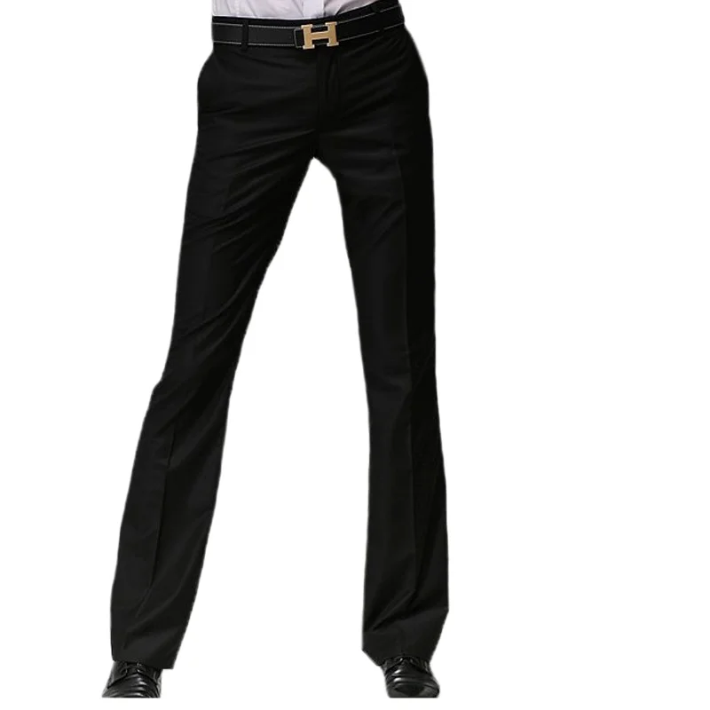 Демисезонный Мужской костюм из мягкой ткани Лиоцелл, брюки, деловые офисные Прямые брюки, Классические вечерние брюки, мужские Большие размеры A48